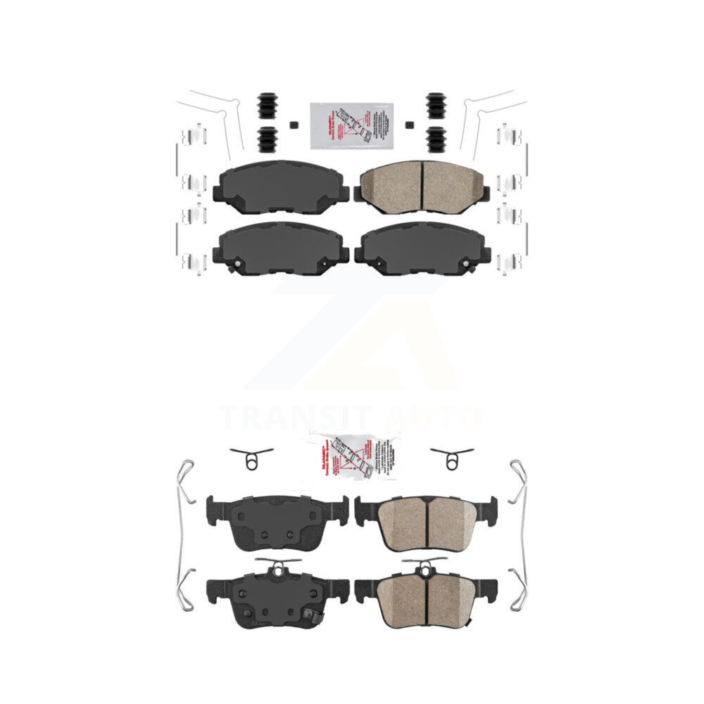 Front Rear Ceramic Disc Brake Pads Kit For Honda Civic KNF-100304