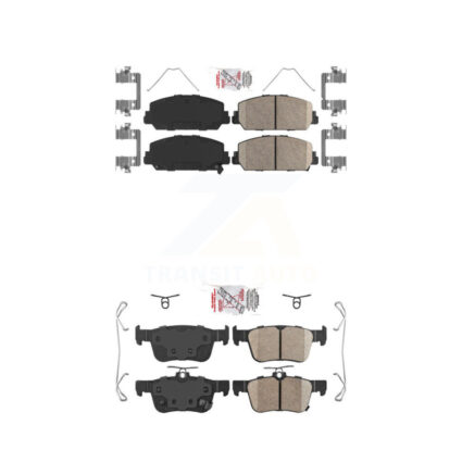 Front Rear Ceramic Disc Brake Pads Kit For Honda Civic KNF-100305