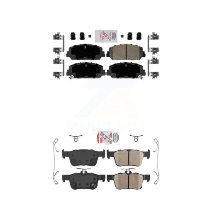 Front Rear Ceramic Disc Brake Pads Kit For Honda Civic KNF-100306