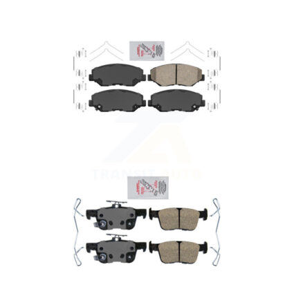 Front Rear Ceramic Disc Brake Pads Kit For Honda Civic KNF-100308