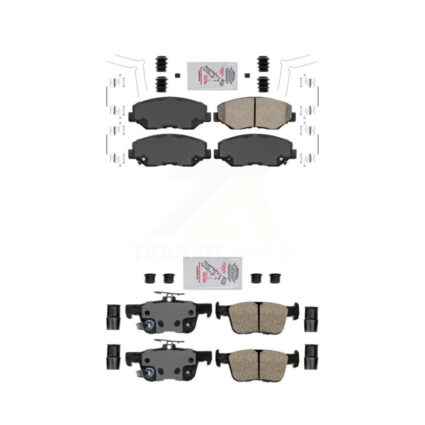 Front Rear Ceramic Disc Brake Pads Kit For Honda Civic KNF-100309