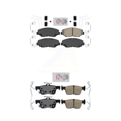 Front Rear Ceramic Disc Brake Pads Kit For Honda Civic KNF-100310