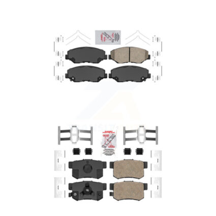 Front Rear Ceramic Disc Brake Pads Kit For Honda CR-V KNF-100311
