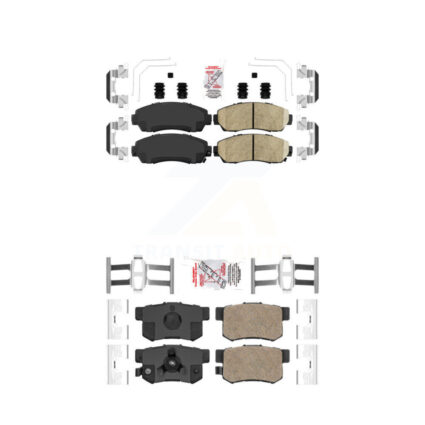 Front Rear Ceramic Disc Brake Pads Kit For Honda CR-V Acura RDX Accord Crosstour KNF-100316