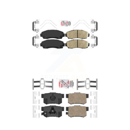 Front Rear Ceramic Disc Brake Pads Kit For Honda CR-V Acura RDX Accord Crosstour KNF-100318
