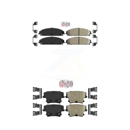 Front Rear Ceramic Disc Brake Pads Kit For Dodge Chrysler 300 Charger Challenger Magnum KNF-100324