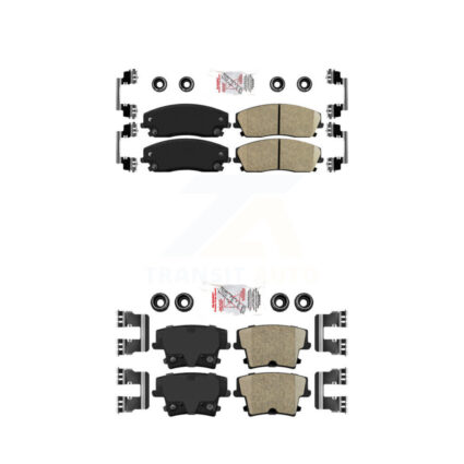 Front Rear Ceramic Disc Brake Pads Kit For Dodge Chrysler 300 Charger Challenger Magnum KNF-100325