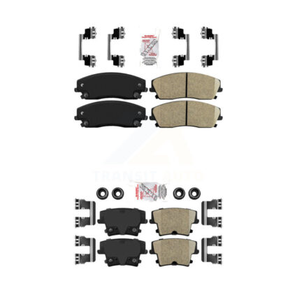 Front Rear Ceramic Disc Brake Pads Kit For Dodge Chrysler 300 Charger Challenger Magnum KNF-100330
