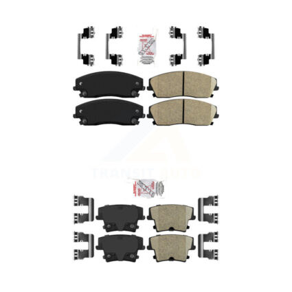 Front Rear Ceramic Disc Brake Pads Kit For Dodge Chrysler 300 Charger Challenger Magnum KNF-100331
