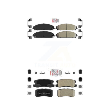 Front Rear Ceramic Disc Brake Pads Kit For 2008-2009 Dodge Caliber SRT-4 KNF-100335