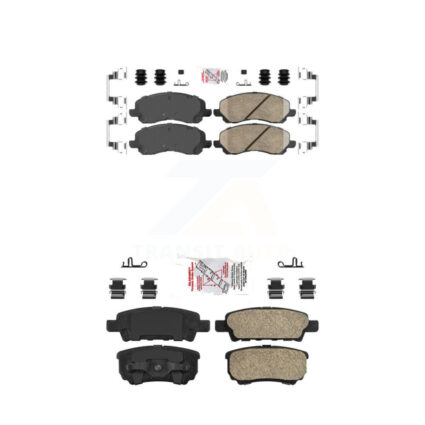 Front Rear Ceramic Disc Brake Pads Kit For Jeep Patriot Mitsubishi Lancer Dodge Compass KNF-100341