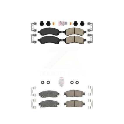 Front Rear Ceramic Disc Brake Pads Kit For Chevrolet Trailblazer GMC Envoy XL EXT Buick KNF-100391