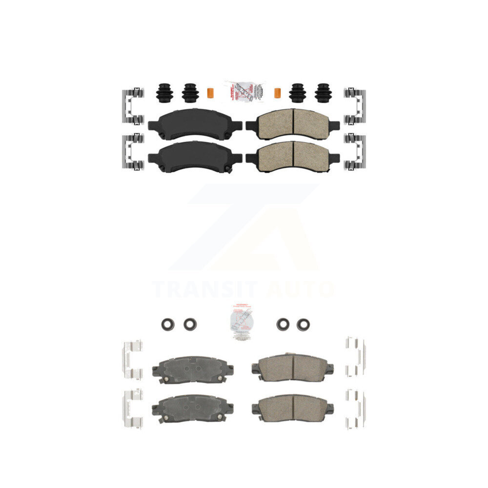 Front Rear Ceramic Disc Brake Pads Kit For Chevrolet Trailblazer GMC Envoy XL EXT Buick KNF-100391