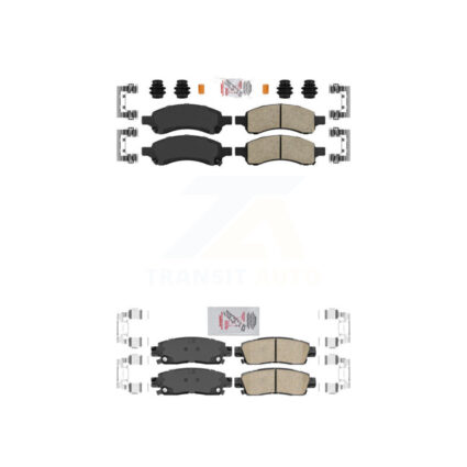 Front Rear Ceramic Disc Brake Pads Kit For Chevrolet Trailblazer GMC Envoy XL EXT Buick KNF-100392
