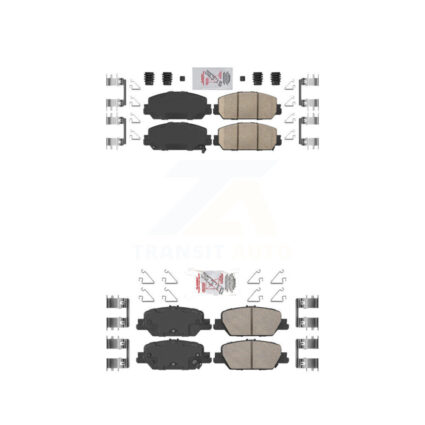 Front Rear Ceramic Disc Brake Pads Kit For Honda CR-V KNF-100409