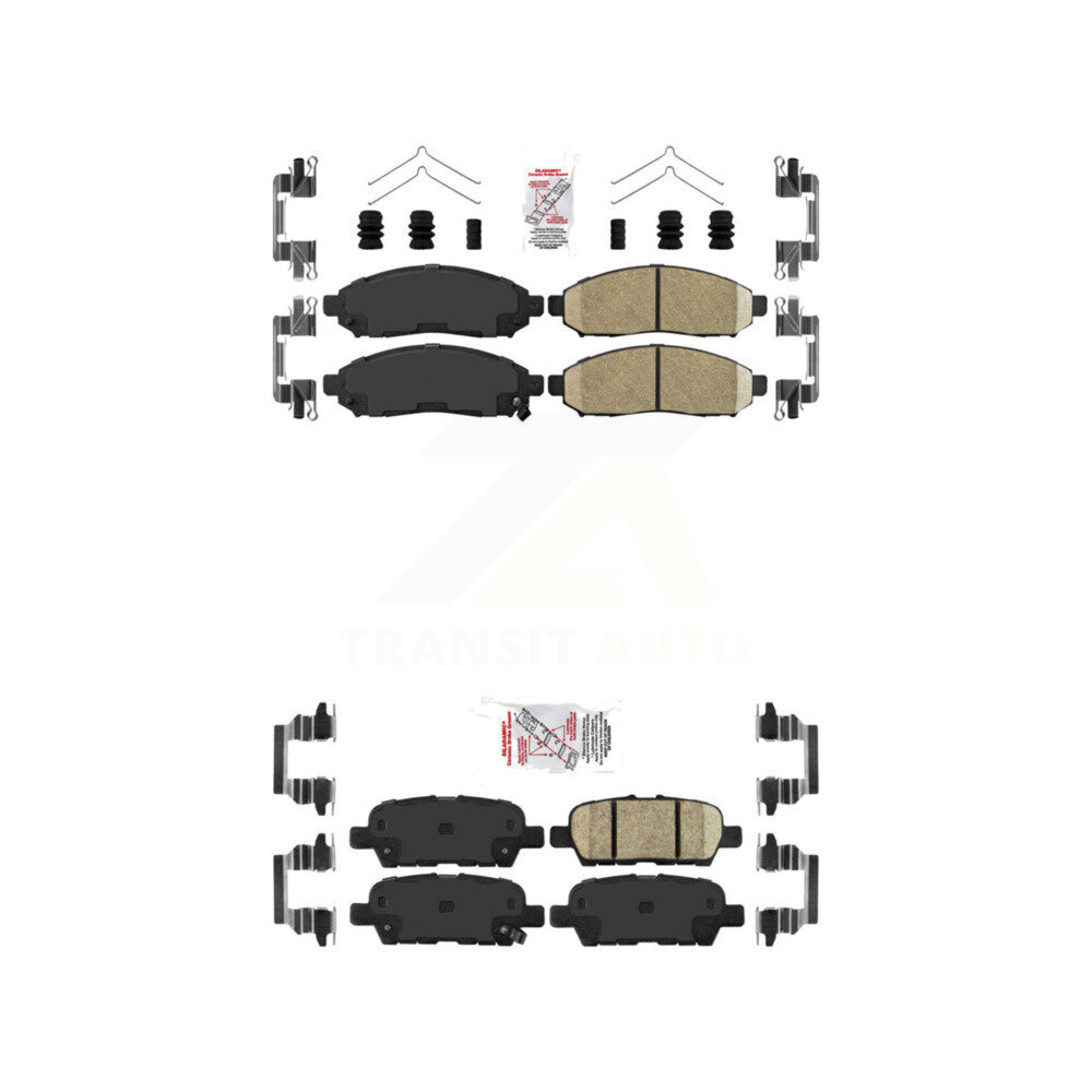 Front Rear Ceramic Disc Brake Pads Kit For Nissan LEAF KNF-100430