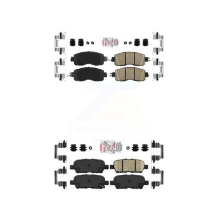 Front Rear Ceramic Disc Brake Pads Kit For Nissan Altima LEAF KNF-100431
