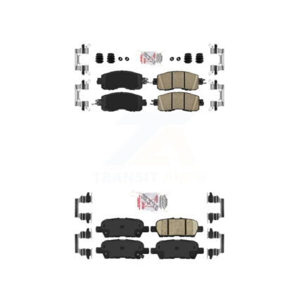 Front Rear Ceramic Disc Brake Pads Kit For Nissan Altima LEAF KNF-100432