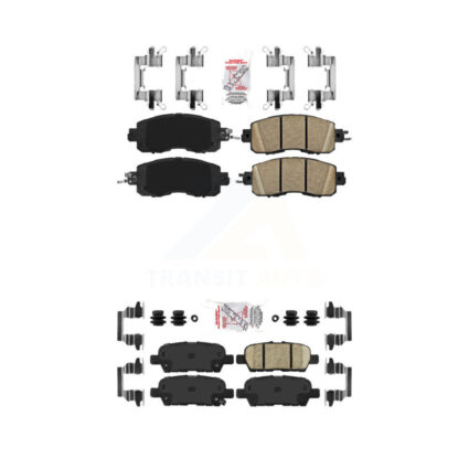 Front Rear Ceramic Disc Brake Pads Kit For Nissan Altima LEAF KNF-100433