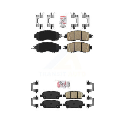 Front Rear Ceramic Disc Brake Pads Kit For Nissan Altima LEAF KNF-100434