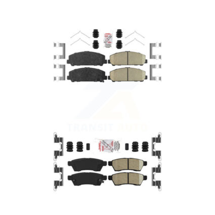 Front Rear Ceramic Disc Brake Pads Kit For Suzuki Equator KNF-100438