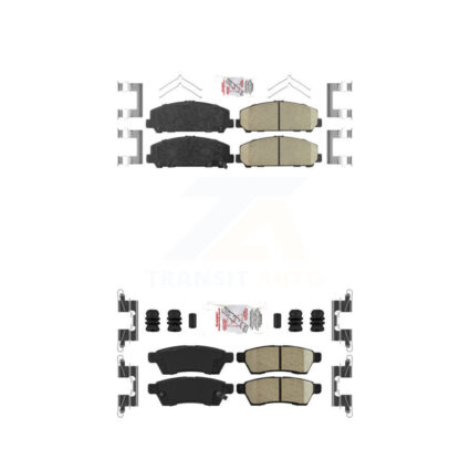 Front Rear Ceramic Disc Brake Pads Kit For Suzuki Equator KNF-100440