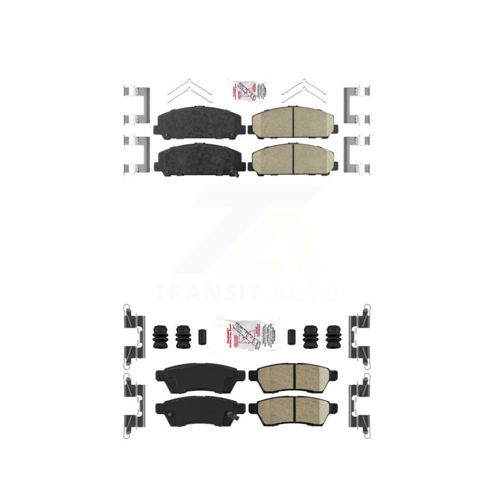 Front Rear Ceramic Disc Brake Pads Kit For Suzuki Equator KNF-100440