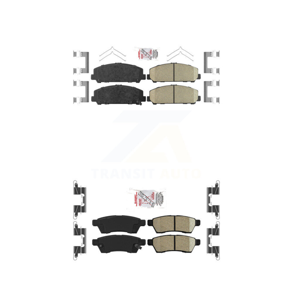 Front Rear Ceramic Disc Brake Pads Kit For Suzuki Equator KNF-100441