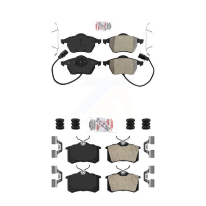 Front Rear Semi-Metallic Disc Brake Pads Kit For Audi A4 Quattro A6 S4 KNF-100454