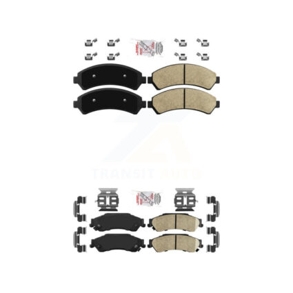 Front Rear Ceramic Disc Brake Pads Kit For Chevrolet GMC Blazer Jimmy S10 Sonoma Isuzu KNF-100480