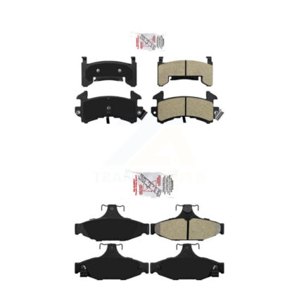 Front Rear Semi-Metallic Disc Brake Pads Kit For Chevrolet Camaro 1LE Performance Option KNF-100482