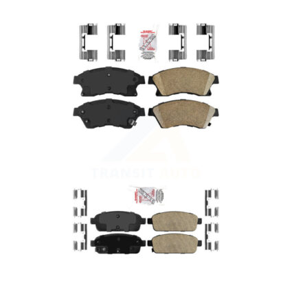 Front Rear Ceramic Disc Brake Pads Kit For Chevrolet Cruze Sonic Limited KNF-100489