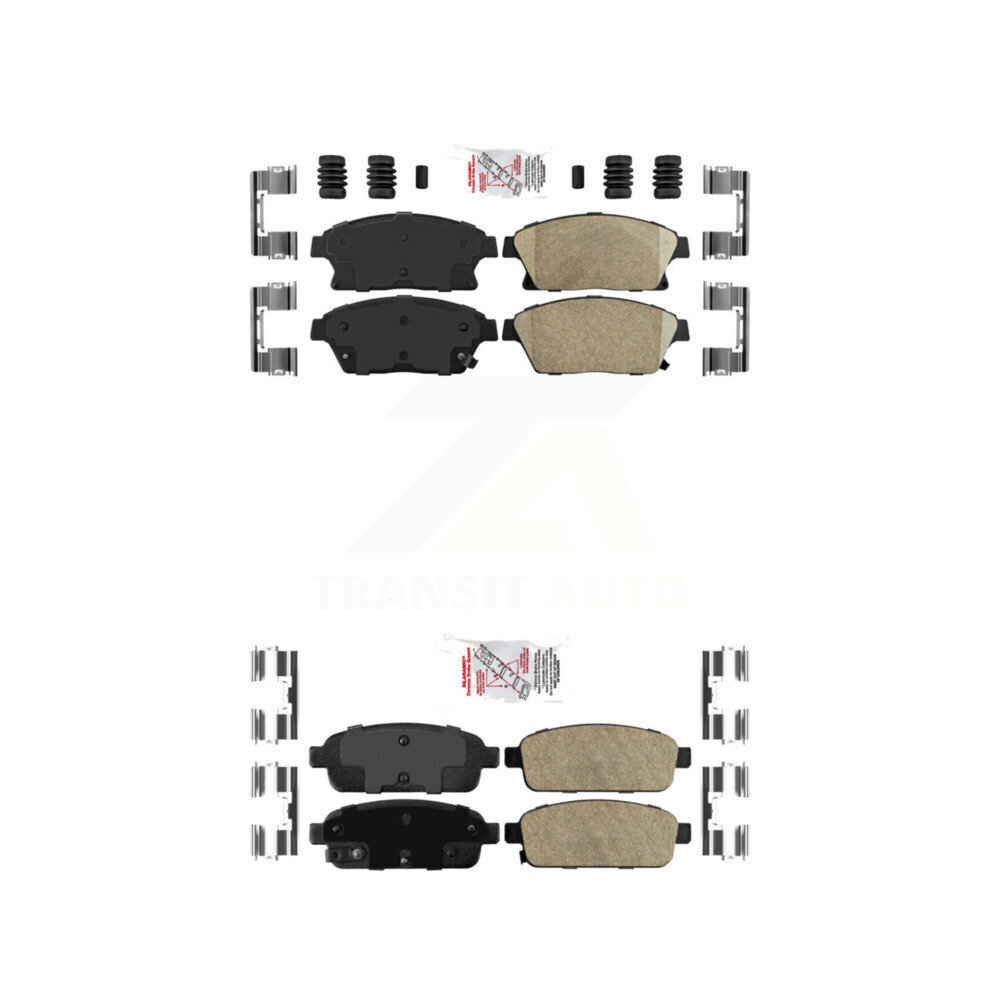 Front Rear Ceramic Disc Brake Pads Kit For Chevrolet Cruze Buick Trax Encore Verano Volt KNF-100491
