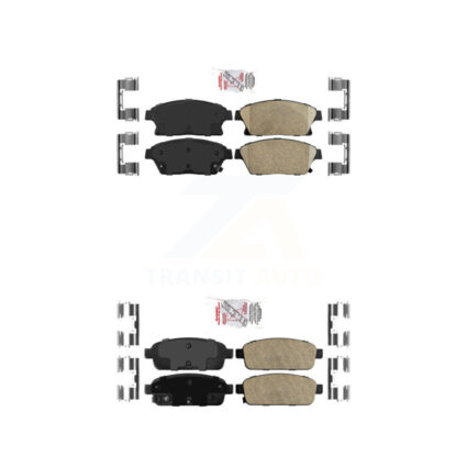 Front Rear Ceramic Disc Brake Pads Kit For Chevrolet Cruze Buick Trax Encore Verano Volt KNF-100493