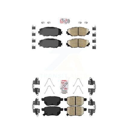 Front Rear Ceramic Disc Brake Pads Kit For Toyota Matrix Pontiac Vibe Scion Corolla iM tC KNF-100497
