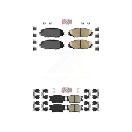 Front Rear Ceramic Disc Brake Pads Kit For Toyota RAV4 Matrix Pontiac Vibe KNF-100499