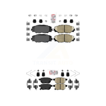 Front Rear Ceramic Disc Brake Pads Kit For Toyota Matrix Pontiac Vibe Scion Corolla iM tC KNF-100502