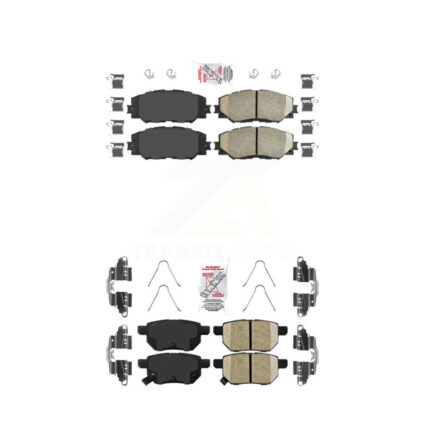 Front Rear Ceramic Disc Brake Pads Kit For Toyota Corolla Matrix Pontiac Vibe Scion xB KNF-100505