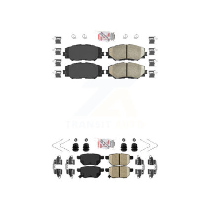 Front Rear Ceramic Disc Brake Pads Kit For Toyota Corolla Matrix Pontiac Vibe Scion xB KNF-100506