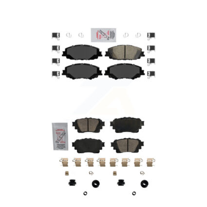 Front Rear Ceramic Disc Brake Pads Kit For Toyota Corolla KNF-100507