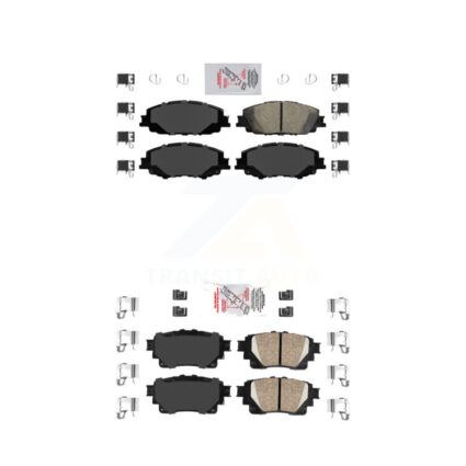 Front Rear Ceramic Disc Brake Pads Kit For Toyota Corolla KNF-100510