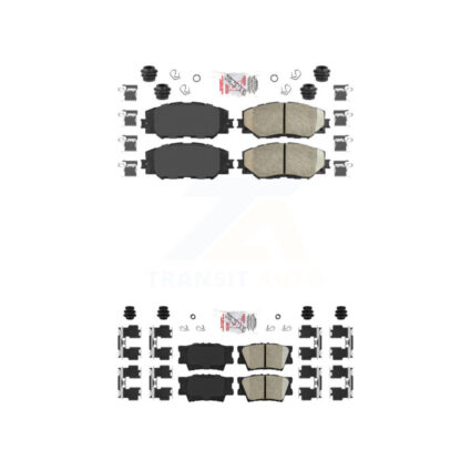 Front Rear Ceramic Disc Brake Pads Kit For Toyota RAV4 Lexus HS250h KNF-100516