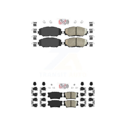 Front Rear Ceramic Disc Brake Pads Kit For Toyota RAV4 Lexus HS250h KNF-100518