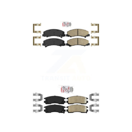Front Rear Ceramic Disc Brake Pads Kit For Chevrolet Impala Buick LaCrosse Allure Monte KNF-100519