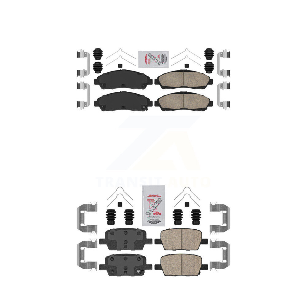 Front Rear Ceramic Disc Brake Pads Kit For Chevrolet Cadillac XT5 Traverse GMC Acadia XT6 KNF-100537