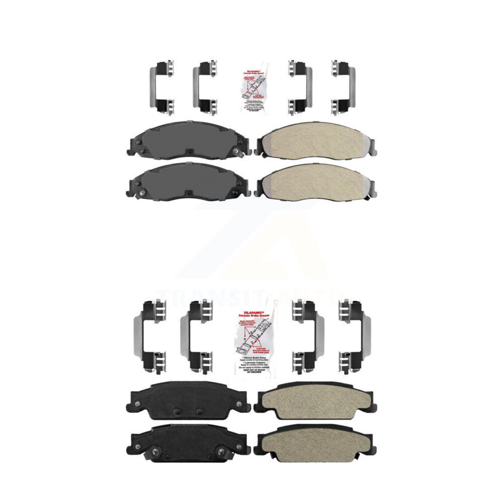 Front Rear Semi-Metallic Disc Brake Pads Kit For Pontiac Grand Prix Cadillac CTS STS KNF-100548