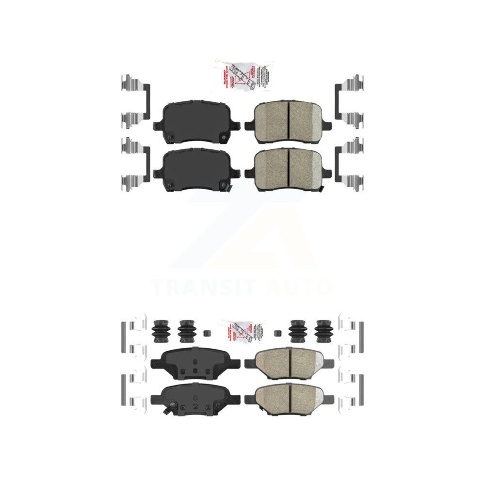 Front Rear Ceramic Disc Brake Pads Kit For Chevrolet Cobalt Saturn Ion Malibu Pontiac HHR KNF-100551