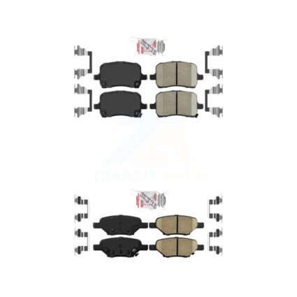 Front Rear Ceramic Disc Brake Pads Kit For Chevrolet Cobalt Saturn Ion Malibu Pontiac HHR KNF-100552