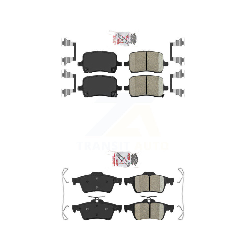 Front Rear Ceramic Disc Brake Pads Kit For Pontiac Solstice Saturn Sky KNF-100555