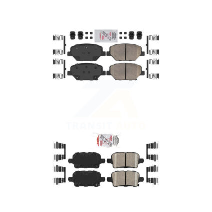 Front Rear Ceramic Disc Brake Pads Kit For Chevrolet Equinox GMC Terrain Buick Regal KNF-100566